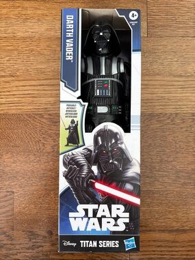 Hasbro Star Wars Darth Vader Figure with Red Lightsaber Artwork
